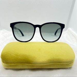 Gucci New Authentic Swarovski Crystal Black Sunglasses